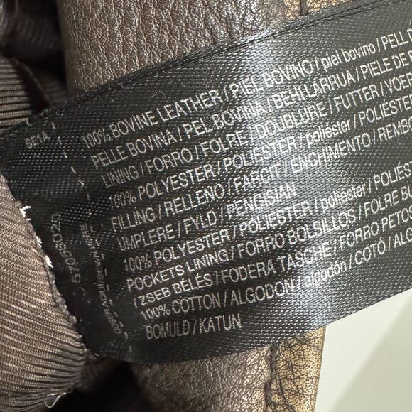 NEW Mango Oversized Worn-Effect Leather Jacket - Picture 15 of 17